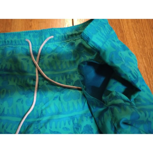 Kirkland green floral swim trunks shorts lined men's 2xl - Picture 9 of 10